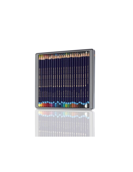 Lapices de colores derwent inktense caja metalica 24 unidades colores surtidos