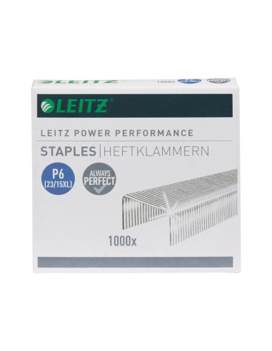 Grapas leitz 23 15 xl galvanizada caja de 1000 unidades