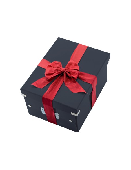 Caja almacenamiento leitz click store cubica grande color negro 320x360x310 mm