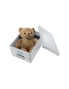 Caja almacenamiento leitz click store cubica grande color blanco 320x360x310 mm