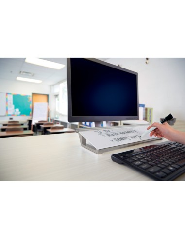 Bloc de notas sobremesa de cristal nobo diamond blanco 60x460x150 mm