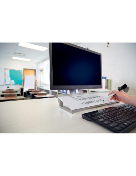 Bloc de notas sobremesa de cristal nobo diamond blanco 60x460x150 mm