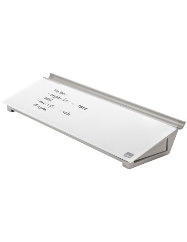 Bloc de notas sobremesa de cristal nobo diamond blanco 60x460x150 mm