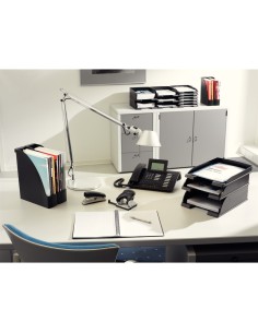 Bandeja sobremesa leitz plus slim color negro