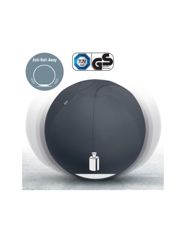 Balon de asiento leitz active sitzball antideslizante 65 cm color gris oscuro