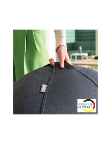 Balon de asiento leitz active sitzball antideslizante 65 cm color gris oscuro