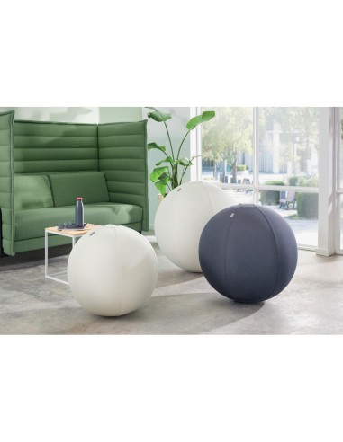Balon de asiento leitz active sitzball antideslizante 65 cm color gris oscuro