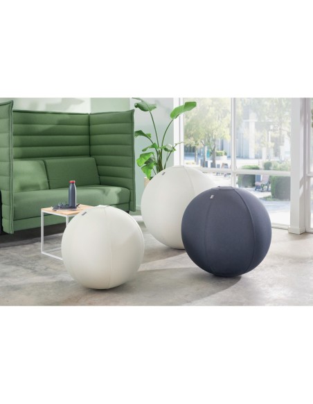Balon de asiento leitz active sitzball antideslizante 65 cm color gris oscuro
