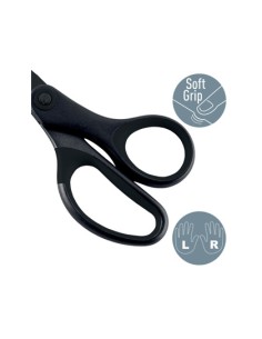 Tijeras leitz premium titanium antiadherente 180 mm color negro