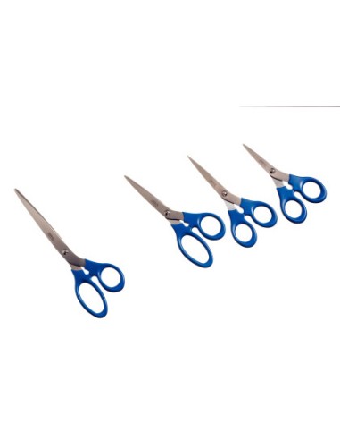 Tijeras esselte gama premiun 200 mm acero inoxidable mango ergonomico color azul