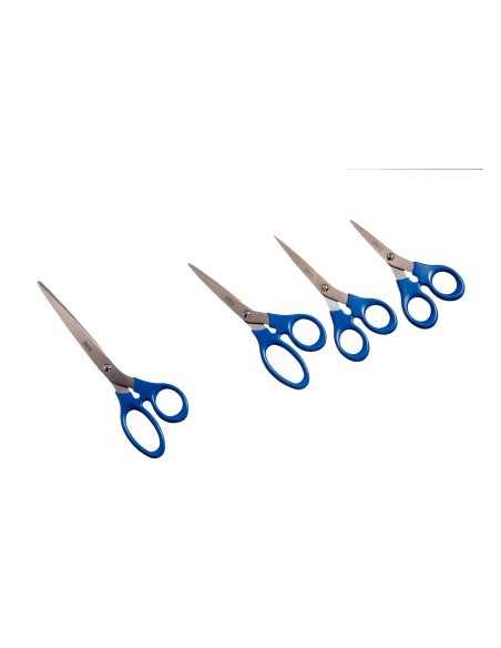 Tijeras esselte gama premiun 200 mm acero inoxidable mango ergonomico color azul