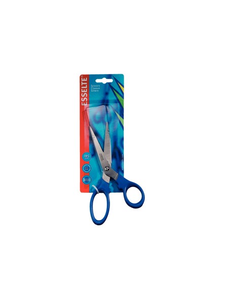 Tijeras esselte gama premiun 200 mm acero inoxidable mango ergonomico color azul