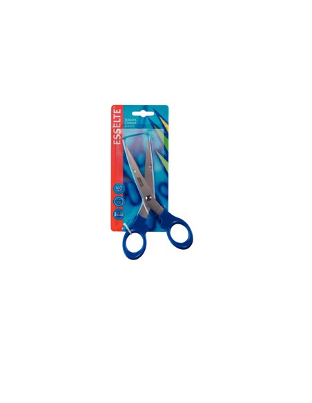 Tijeras esselte gama premiun 200 mm acero inoxidable mango ergonomico color azul