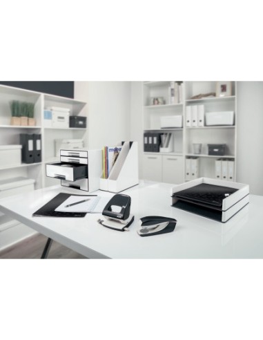 Taladrador petrus 62 wow negro metalizado capacidad 30 hojas