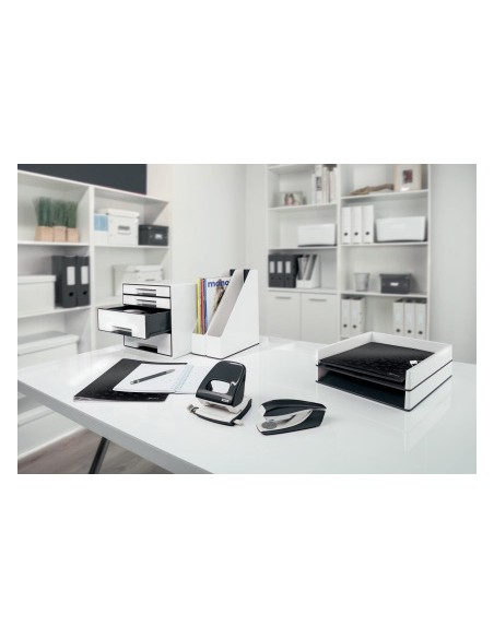 Taladrador petrus 62 wow negro metalizado capacidad 30 hojas