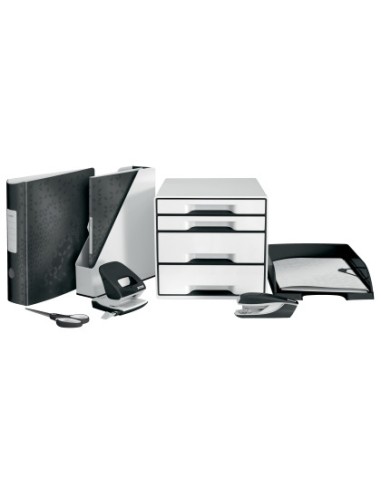 Taladrador petrus 62 wow negro metalizado capacidad 30 hojas