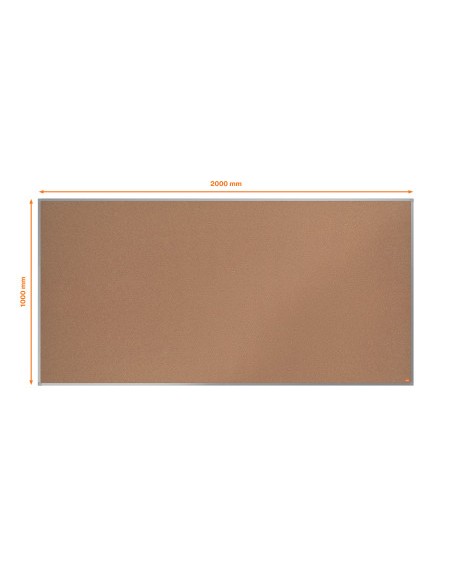 Tablero de anuncios nobo essence corcho marco aluminio 2000x1000 mm Tablero de anuncios nobo essence corcho marco aluminio 2000x1000 mm