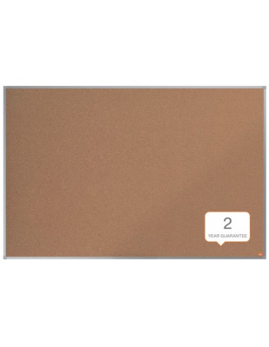 Tablero de anuncios nobo essence corcho marco aluminio 1500x1000 mm