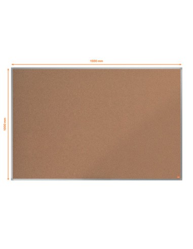 Tablero de anuncios nobo essence corcho marco aluminio 1500x1000 mm