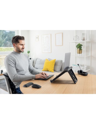 Soporte kensington smartfit easy riser con ventilacion para portatil hasta 17 color negro 280x35x21 mm