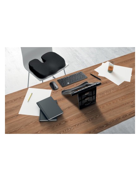 Soporte kensington smartfit easy riser con ventilacion para portatil hasta 17 color negro 280x35x21 mm