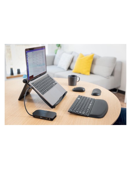 Soporte kensington smartfit easy riser con ventilacion para portatil hasta 17 color negro 280x35x21 mm