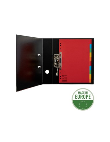 Separador esselte cartulina juego de 10 separadores folio multitaladro