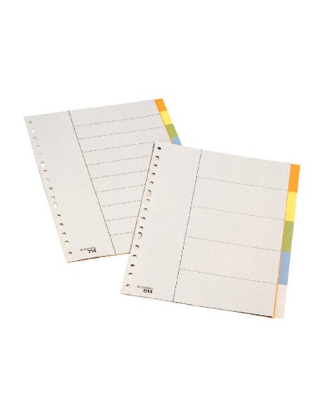 Separador esselte polipropileno juego de 10 separadores folio multitaladro