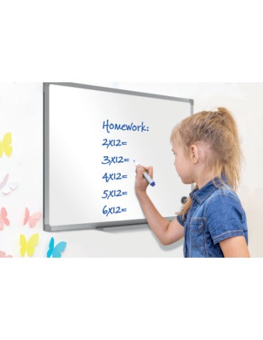 Pizarra blanca nobo essence melamina 2400x1200 mm