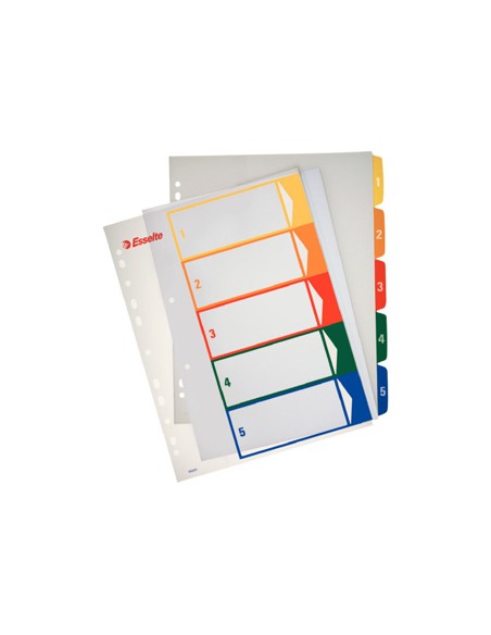 Separador numerico proyecto esselte plastico 1 6 juego de 6 separadores imprimible din a4 multitaladro