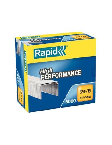 Grapas rapid n 24 6 strong galvanizada caja de 5000 unidades