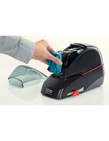 Grapadora rapid electrica 5080e capacidad 80 hojas color negro usa grapas 5080e