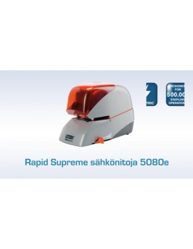 Grapadora rapid electrica 5080e capacidad 80 hojas color negro usa grapas 5080e