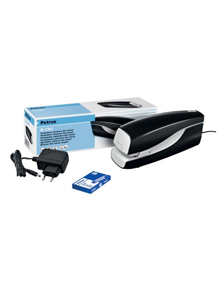 Grapadora petrus electrica e 120 contactless negro capacidad 20 hojas usa grapas 22 6 24 6 y 26 6 Grapadora petrus electrica e 120 contactless negro capacidad 20 hojas usa grapas 22 6 24 6 y 26 6