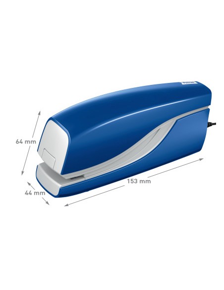 Grapadora petrus electrica e 110 contactless azul capacidad 10 hojas usa grapas n 10