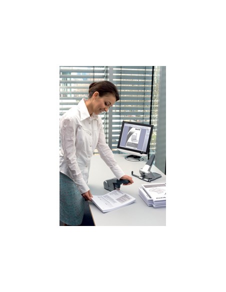 Grapadora petrus 1400 capacidad 60 hojas color plata usa grapas 25 10