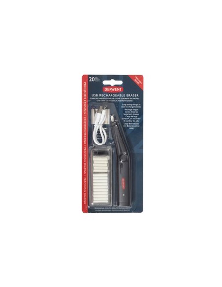 Goma de borrar electrica derwent recargable por usb