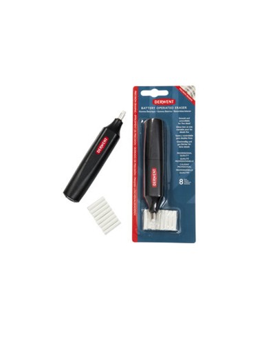 Goma de borrar electrica derwent funciona con 2 pilas aaa no incluidas