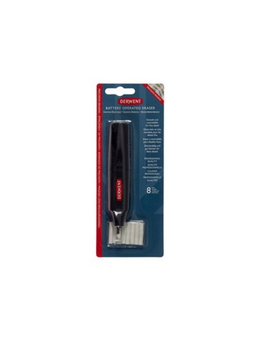 Goma de borrar electrica derwent funciona con 2 pilas aaa no incluidas