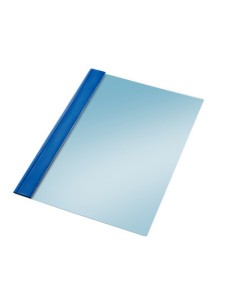 Carpeta dossier fastener plastico esselte folio 125 mc color azul caja de 50 unidades