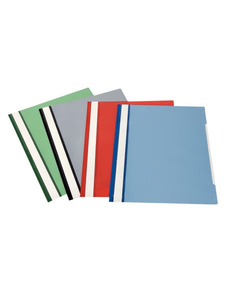 Carpeta dossier fastener plastico esselte din a4 150 mc color negro caja de 50 unidades