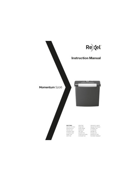 Destructora de documentos rexel momentum s206 capacidad de corte 6 hojas destruye grapas y clips Destructora de documentos rexel momentum s206 capacidad de corte 6 hojas destruye grapas y clips