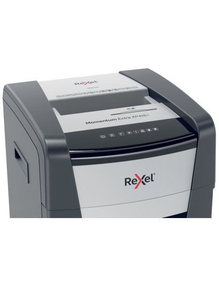 Destructora de documentos rexel momentum extra xp418 capacidad de corte 18 hojas destruye grapas clips Destructora de documentos rexel momentum extra xp418 capacidad de corte 18 hojas destruye grapas clips
