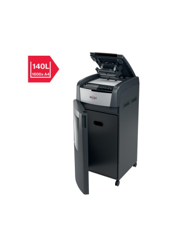 Destructora de documentos rexel optimum auto 750m capacidad de corte 750 hojas destruye grapas clips y