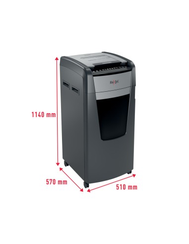 Destructora de documentos rexel optimum auto 750m capacidad de corte 750 hojas destruye grapas clips y