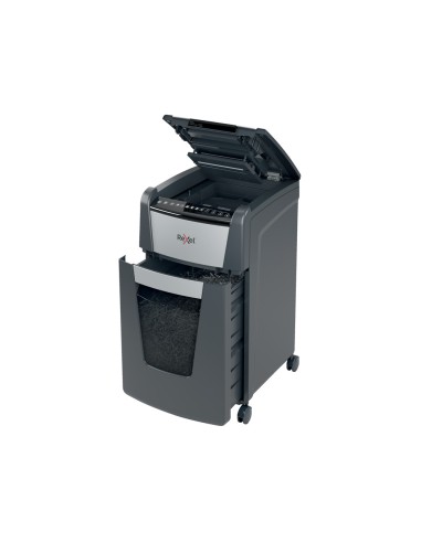 Destructora de documentos rexel optimum auto 300m capacidad de corte 300 hojas destruye grapas clips y