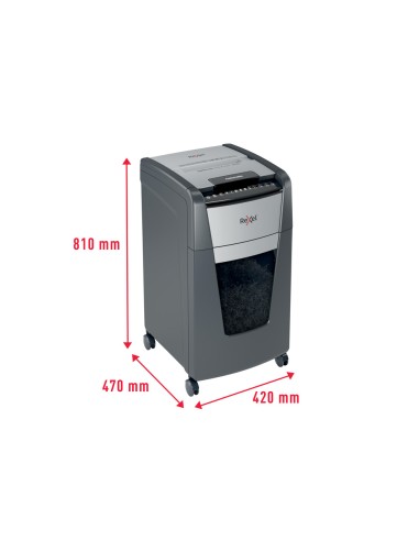 Destructora de documentos rexel optimum auto 300m capacidad de corte 300 hojas destruye grapas clips y