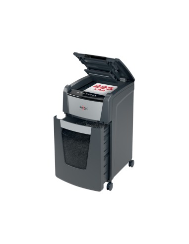 Destructora de documentos rexel optimum auto 225m capacidad de corte 225 hojas destruye grapas clips y