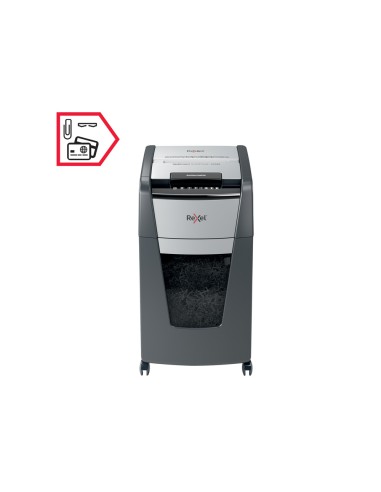 Destructora de documentos rexel optimum auto 225m capacidad de corte 225 hojas destruye grapas clips y