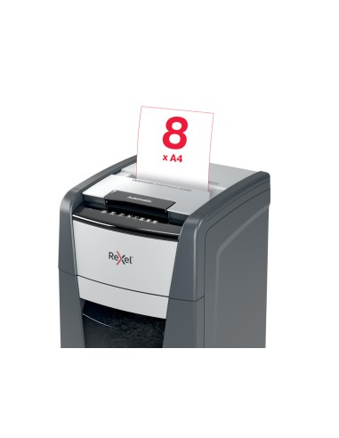 Destructora de documentos rexel optimum auto 225m capacidad de corte 225 hojas destruye grapas clips y